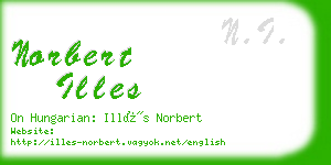 norbert illes business card